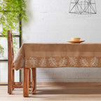 Τετράγωνο Τραπεζομάντηλο Αιγαίον Leaf 2102 140X180 Mocca